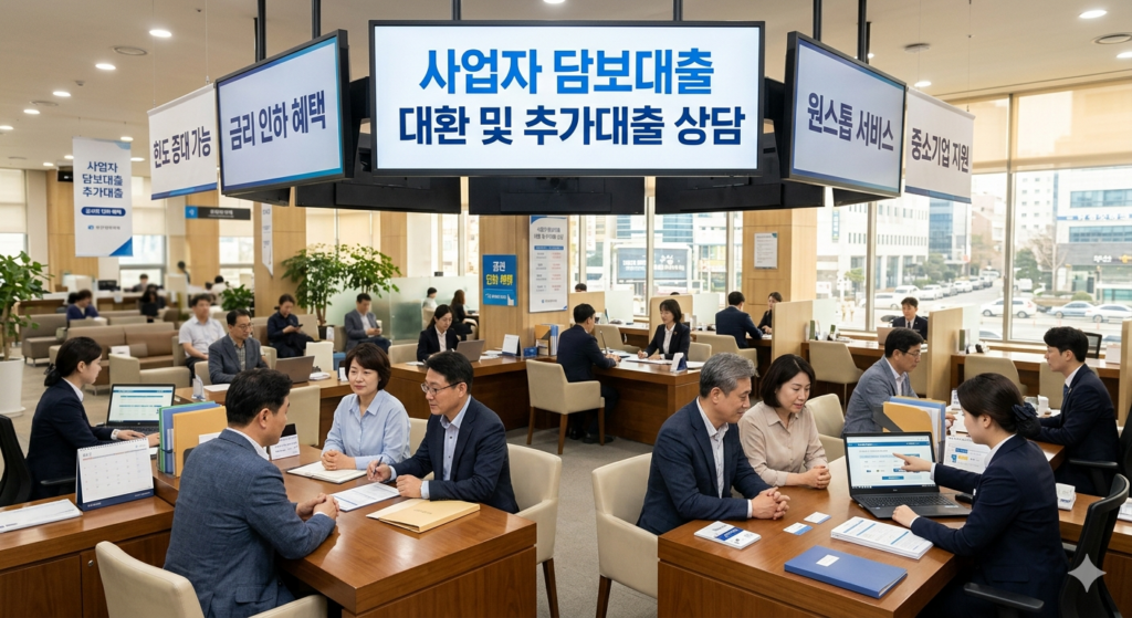 사업자 담보대출 대환 추가대출
