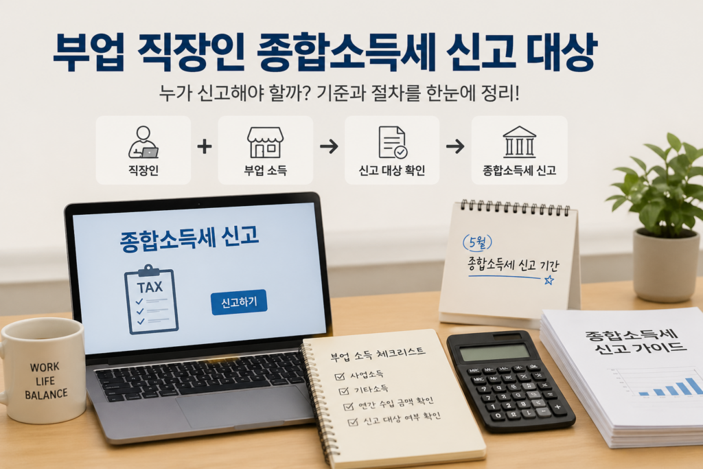 부업 직장인 종합소득세 신고 대상
