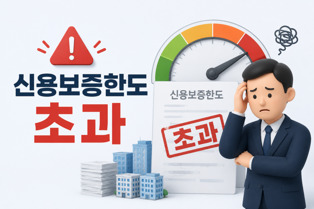 신용보증 한도 초과