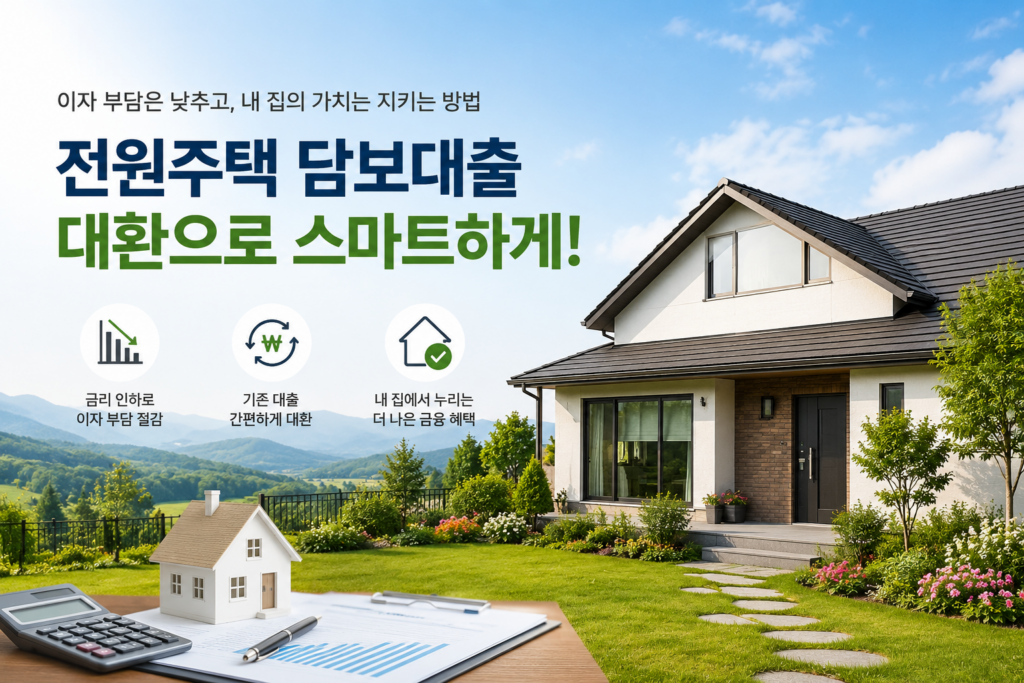 전원주택 담보대출 대환

